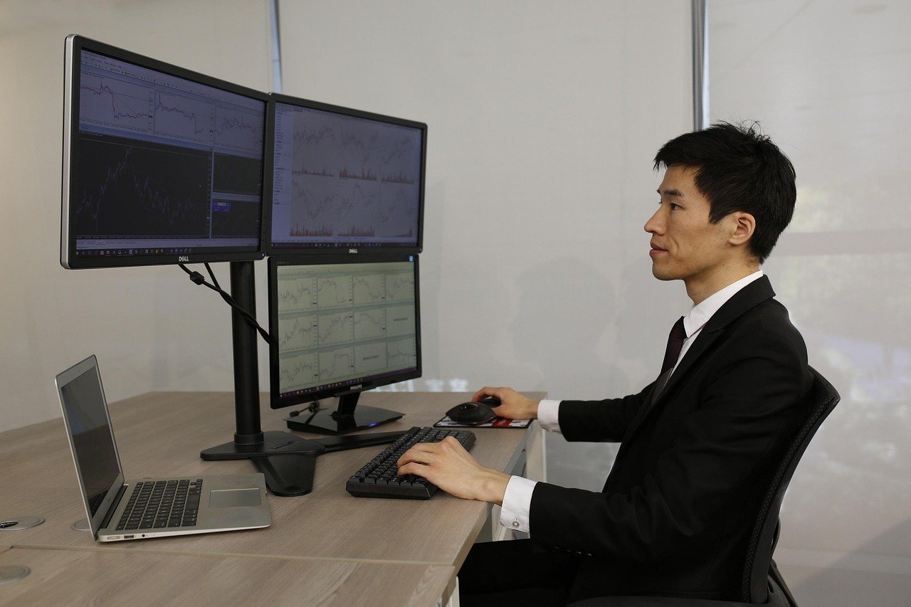 Cryptocurrency trader screen