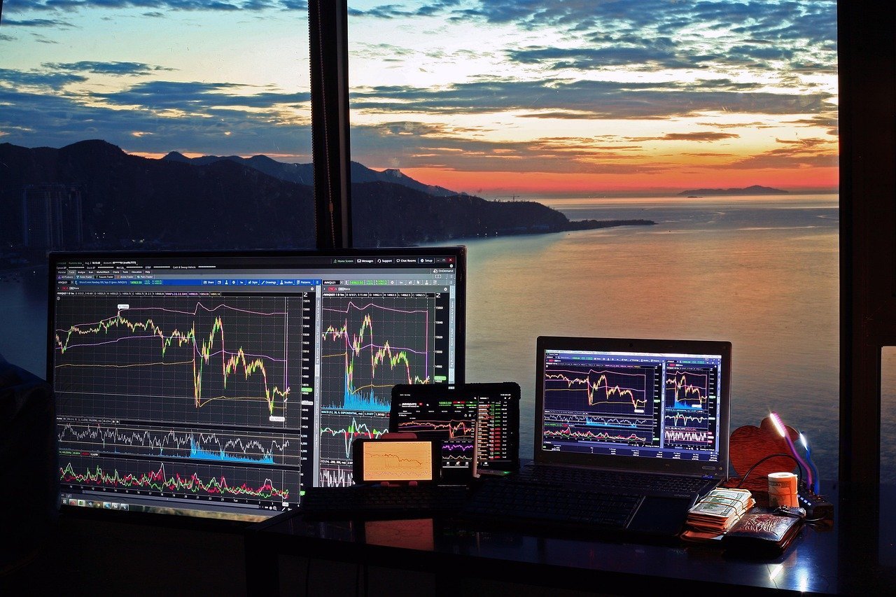 Cryptocurrency trading screen