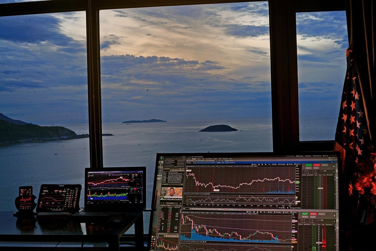 Cryptocurrency trading screen