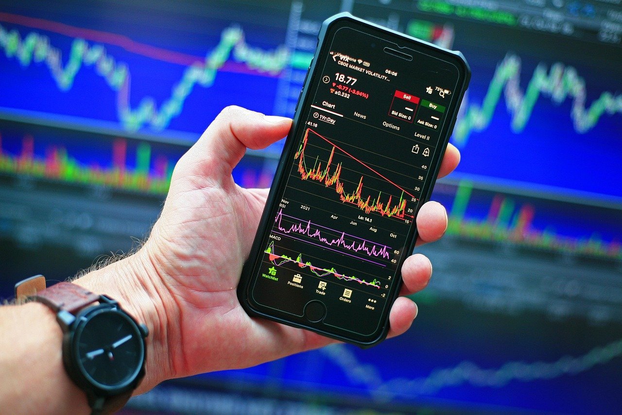Digital assets chart integrated with traditional stock market interface