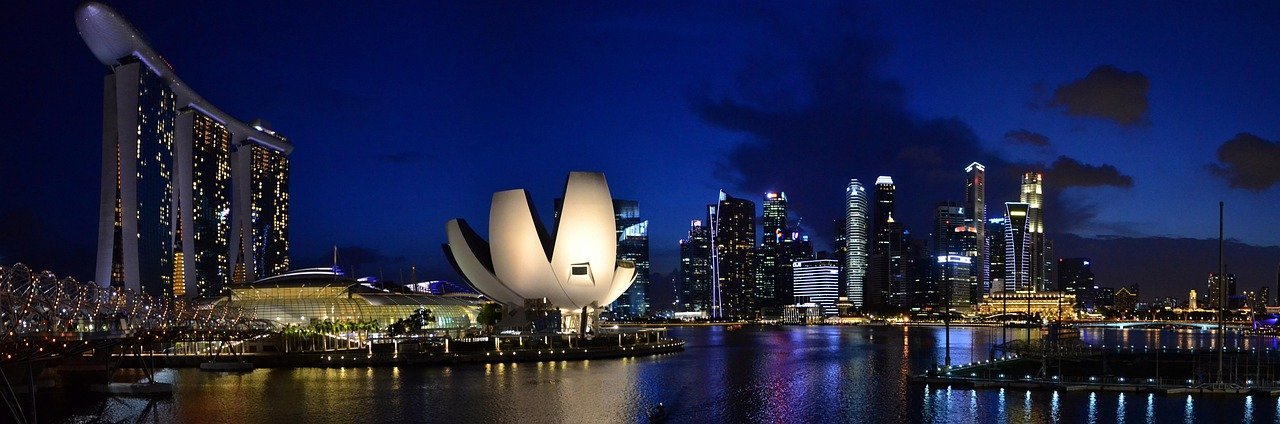 Futuristic city landscape with blockchain network overlay, symbolizing growth