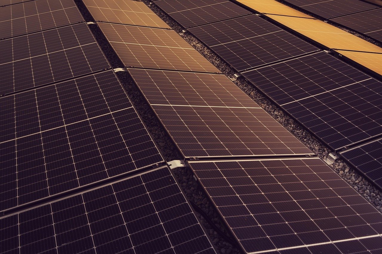 Bitcoin mining operation powered by solar panels