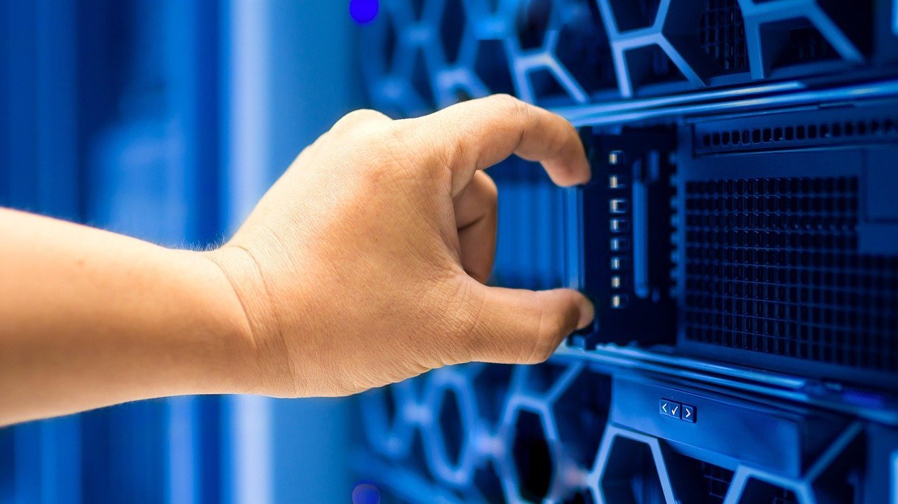 Server racks representing Bitcoin full nodes managing the UTXO set